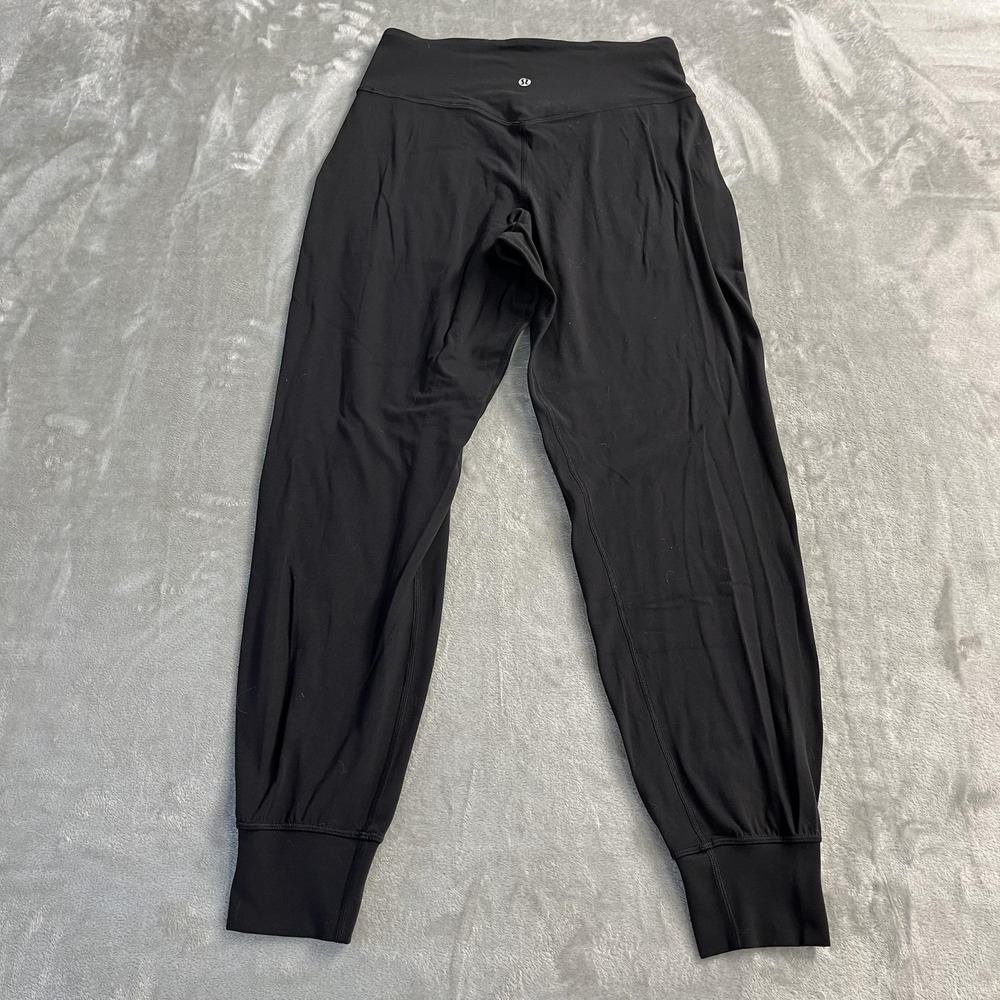 Lululemon Align Jogger Pants Womens 6 Black High Rise‎ Cuffed Pockets Yoga - Picture 2 of 8